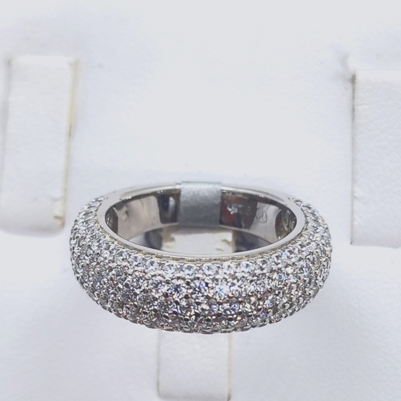 Brand New Sterling Silver 925 Eternity Ring cz - Picture 3 of 8